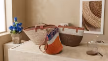 African woven baskets